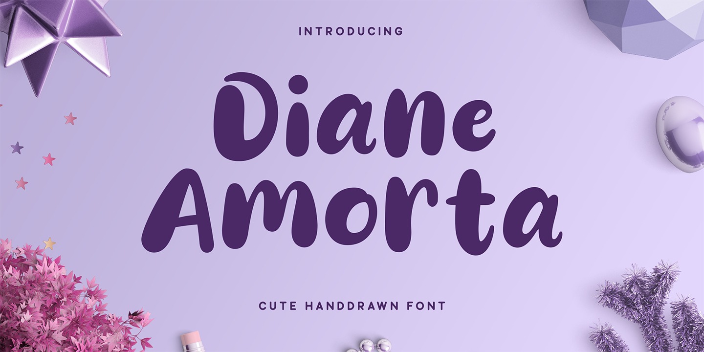 Пример шрифта Diane Amorta
